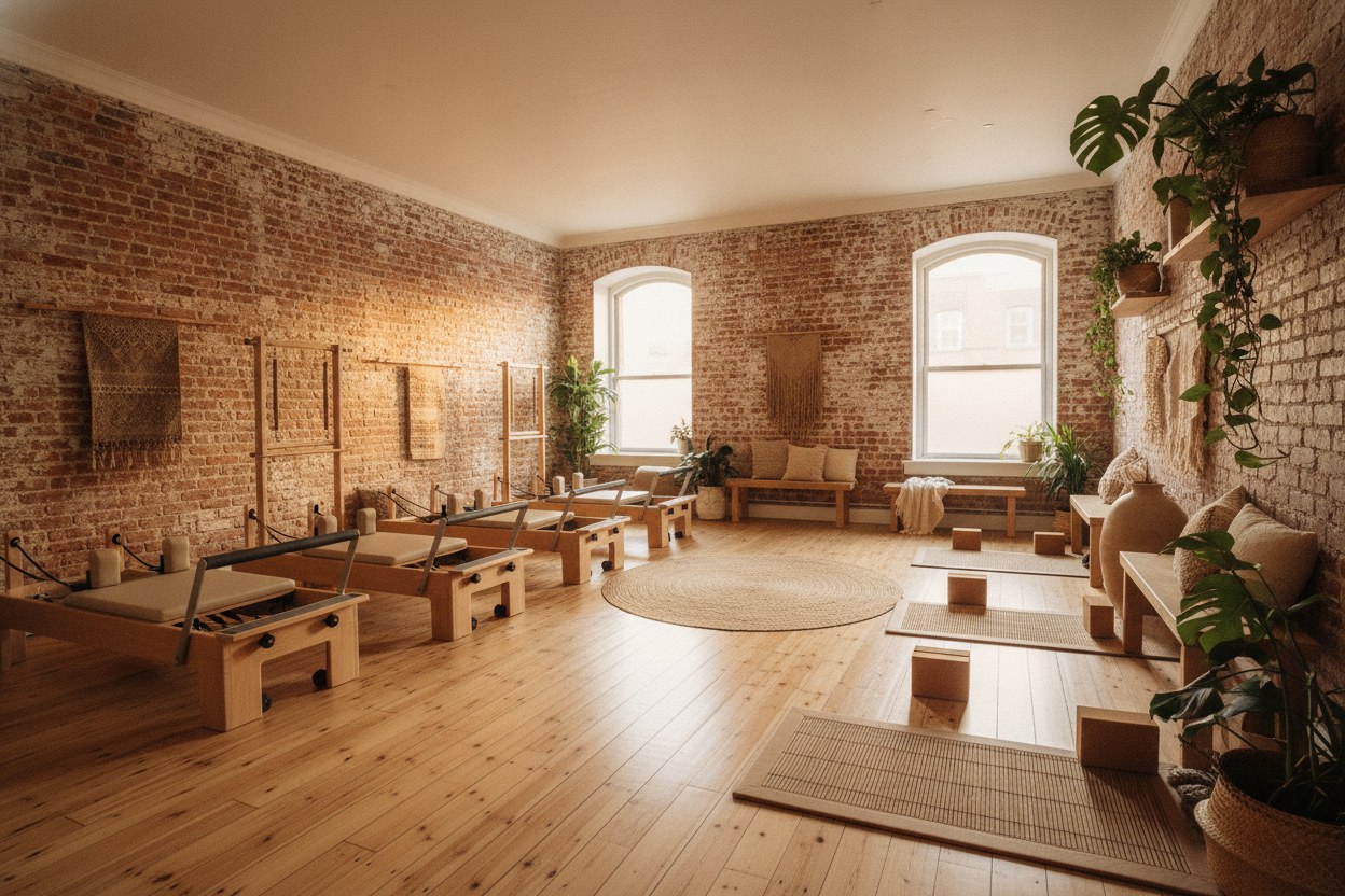 Akış Pilates stüdyo iç mekanı, Moda Kadıköy